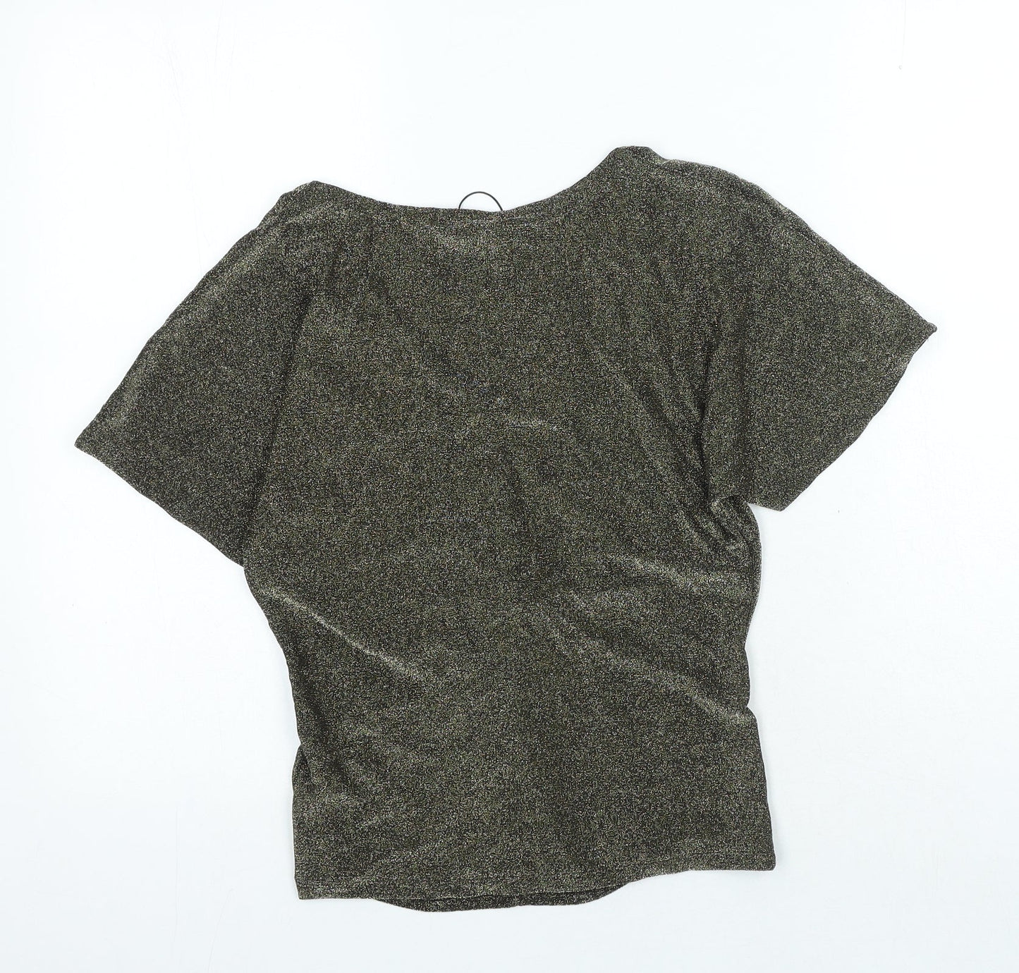 Womens UK Size XS Marks and Spencer Gold Basic Blouse