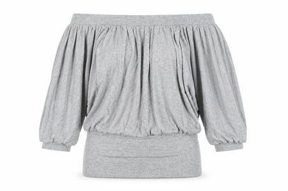 Womens UK Size 12 Dorothy Perkins Silver Basic Blouse