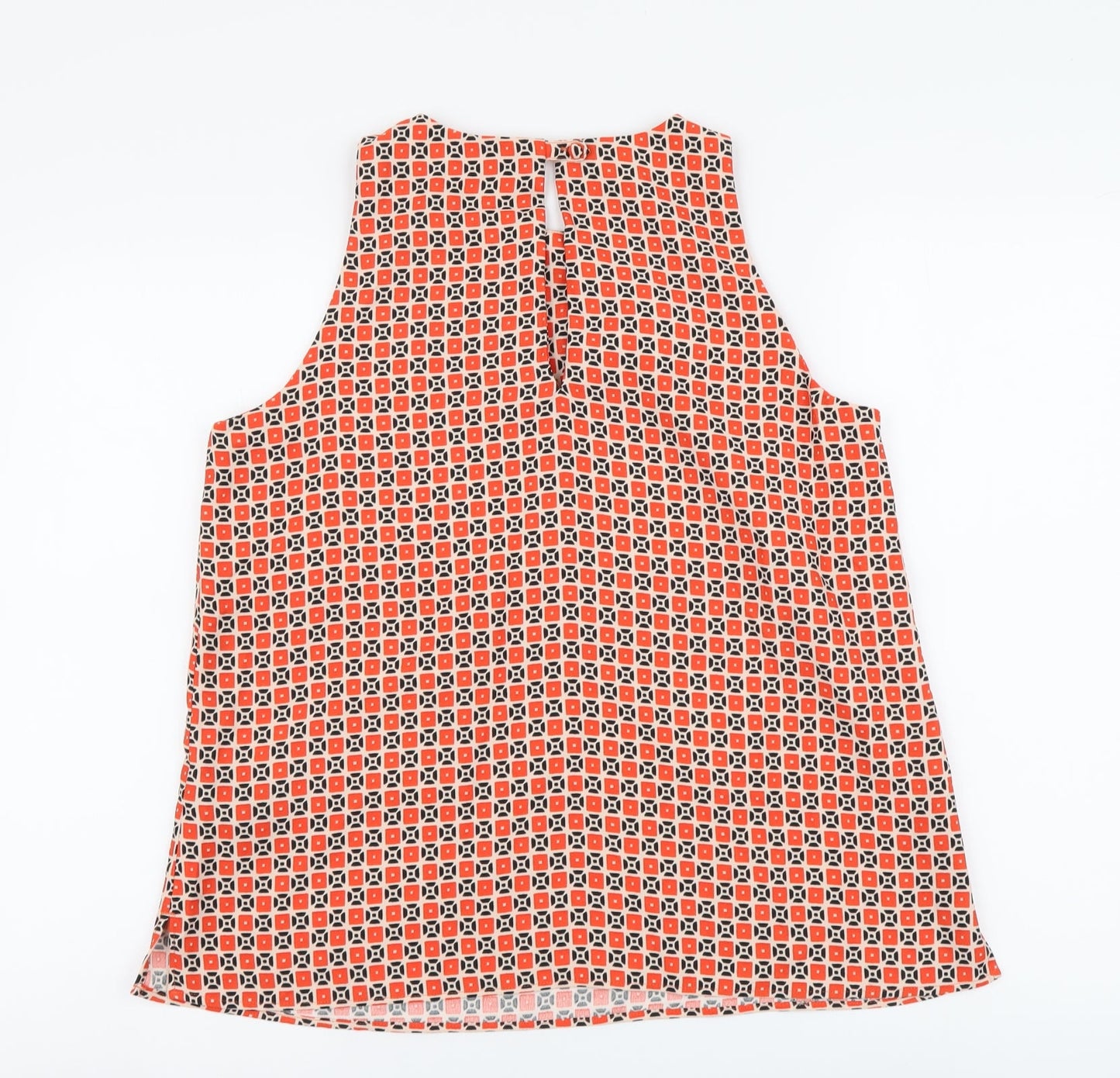 Womens UK Size 12 Per Una Orange Basic Tank