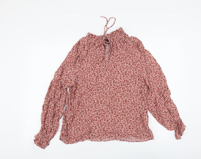 Womens UK Size 8 Marks and Spencer Pink Basic Blouse