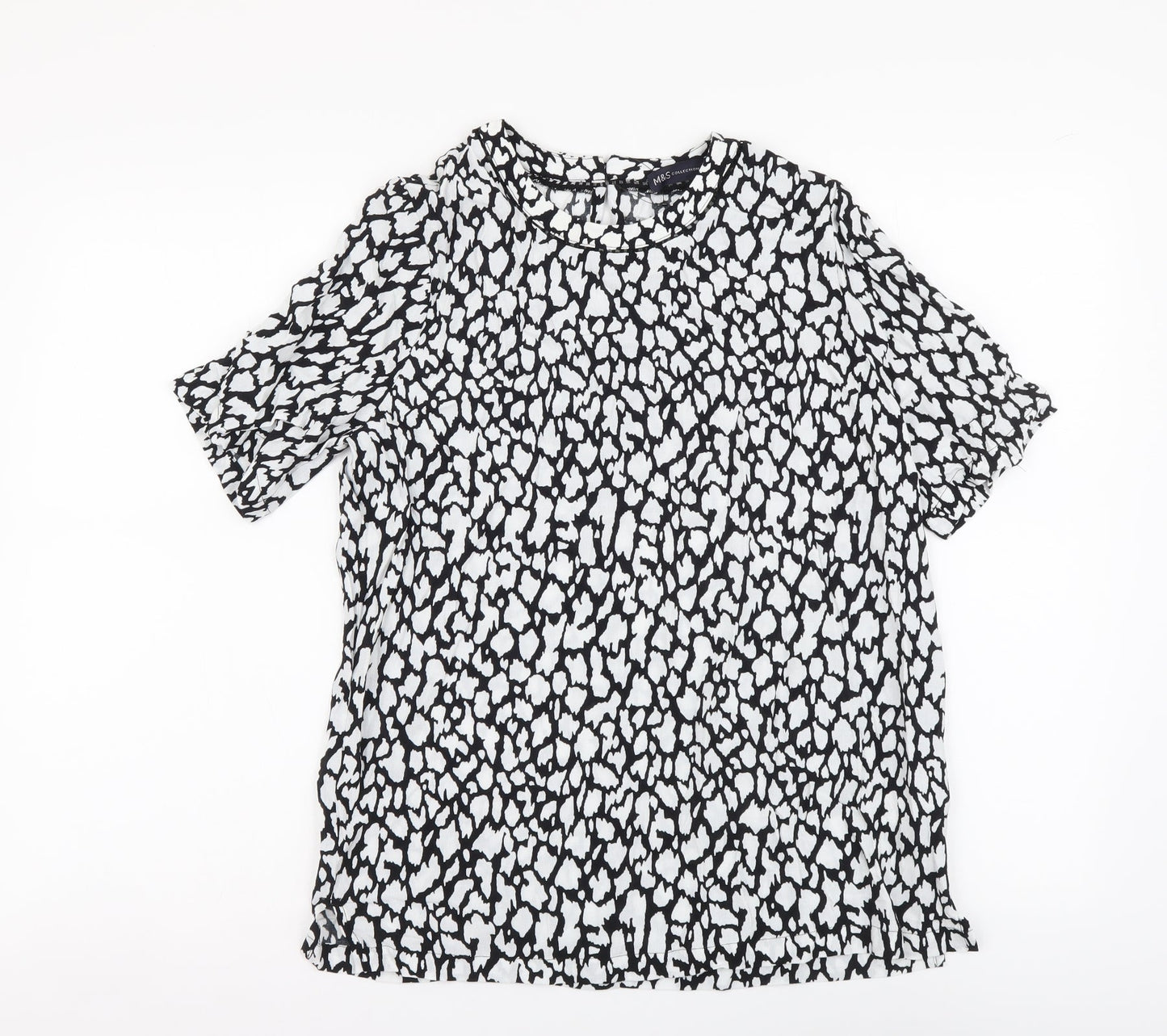 Womens UK Size 8 Marks and Spencer White Basic Blouse