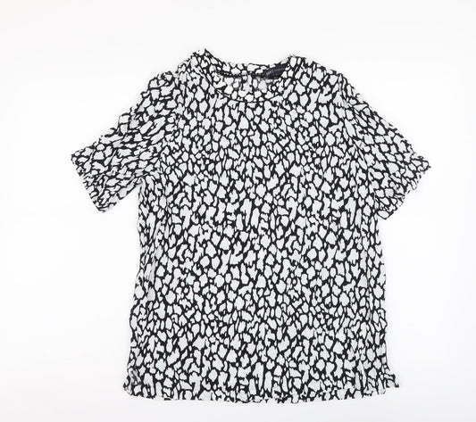 Womens UK Size 8 Marks and Spencer White Basic Blouse