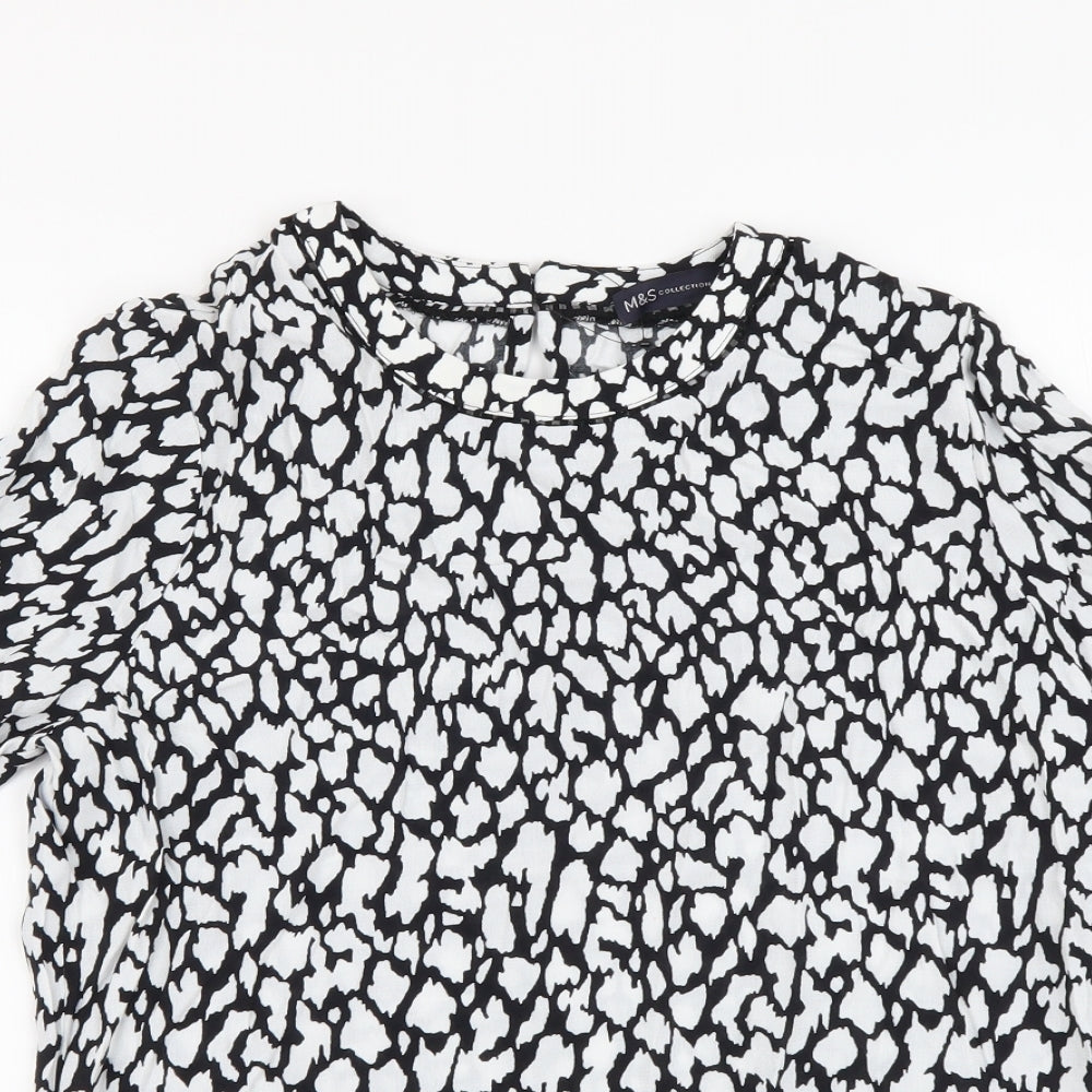 Womens UK Size 8 Marks and Spencer White Basic Blouse