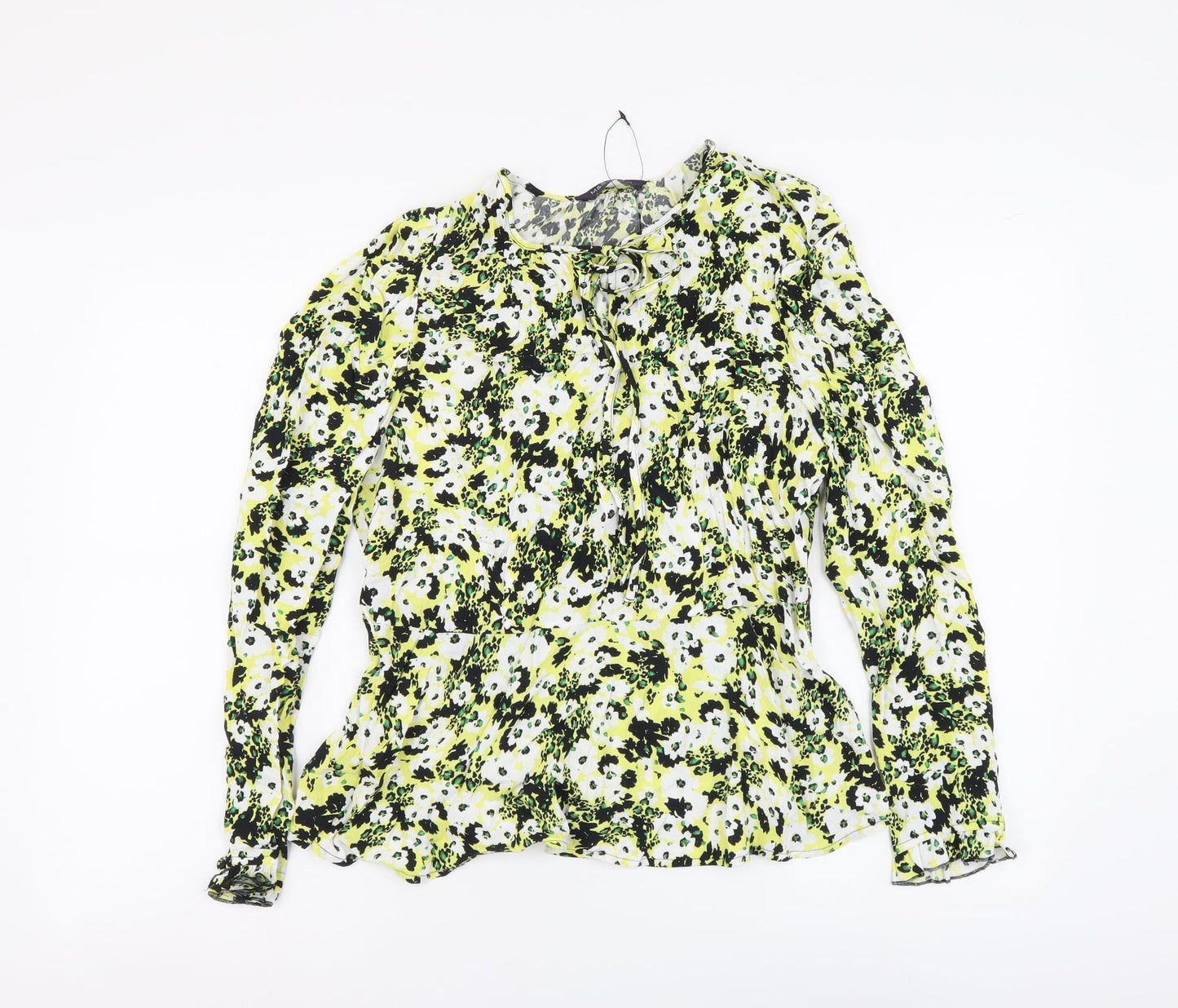 Womens UK Size 12 Marks and Spencer Multicoloured Basic Blouse