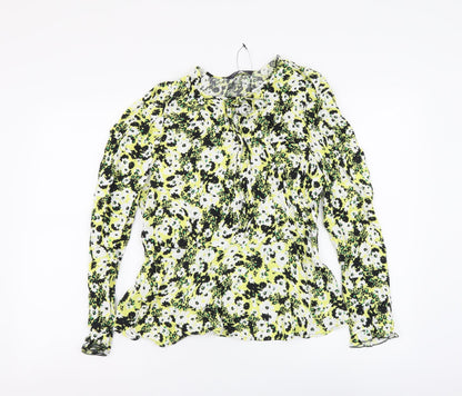 Womens UK Size 12 Marks and Spencer Multicoloured Basic Blouse