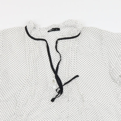 Womens UK Size L TEX White Basic Blouse
