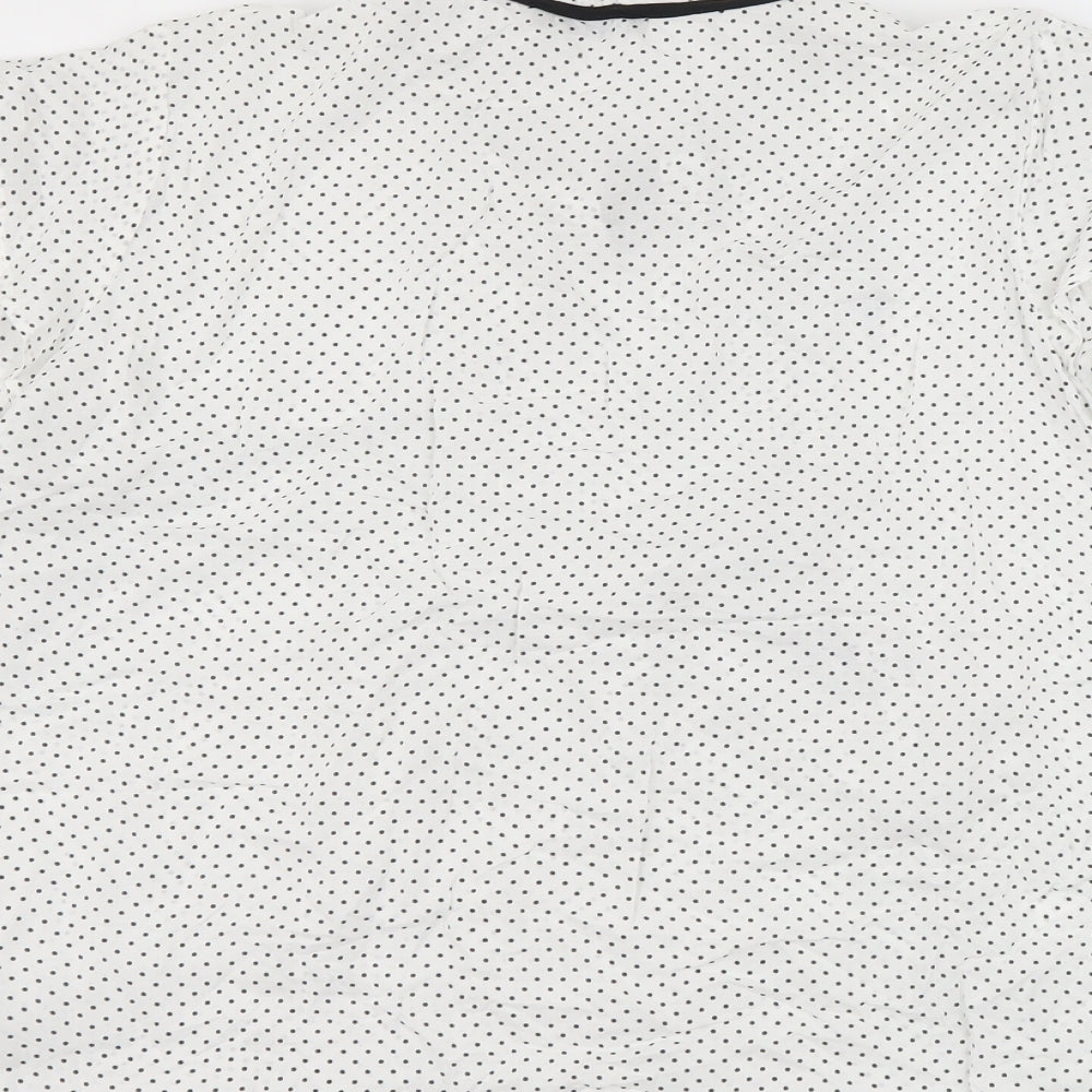 Womens UK Size L TEX White Basic Blouse
