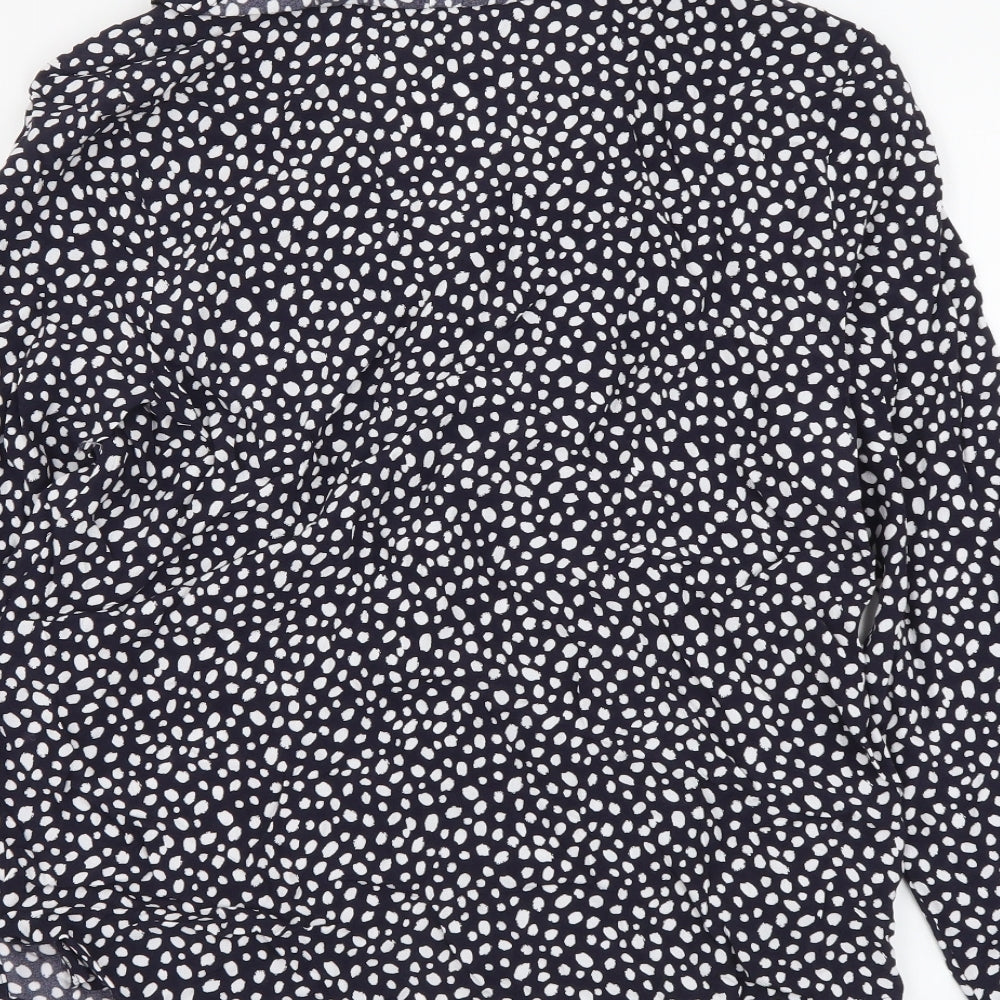 Womens UK Size 8 Marks and Spencer Black Basic Button-Up