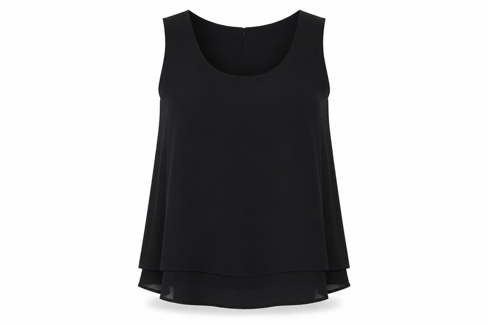 Womens UK Size 14 Together Black Basic Blouse