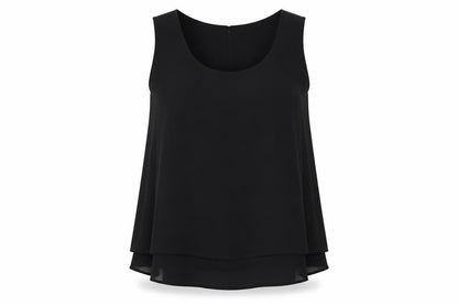 Womens UK Size 14 Together Black Basic Blouse