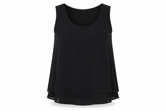 Womens UK Size 14 Together Black Basic Blouse
