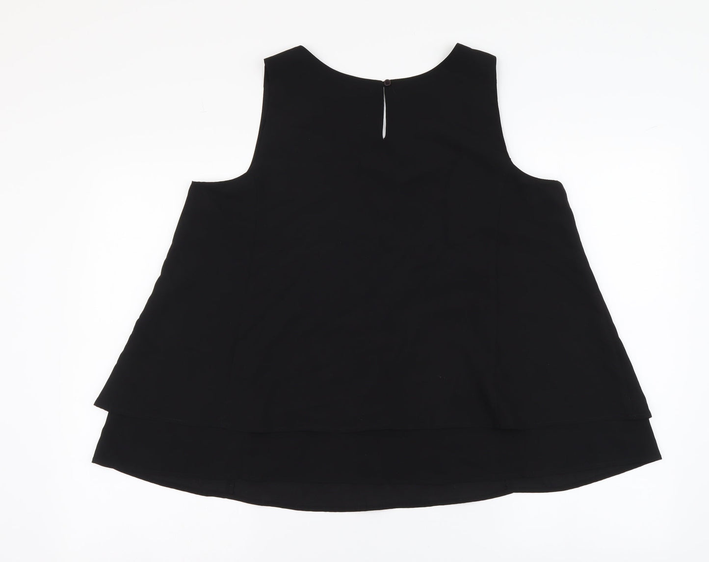 Womens UK Size 14 Together Black Basic Blouse
