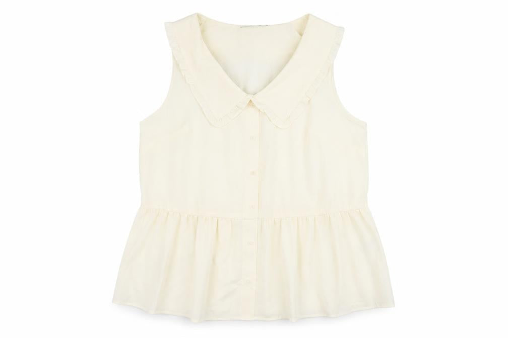 Womens UK Size 14 George Ivory Basic Button-Up