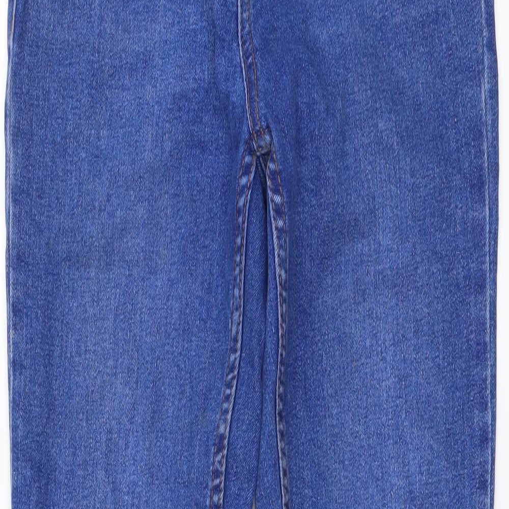 New Look Womens Blue Cotton Skinny Jeans Size 6 L26 in Regular Button