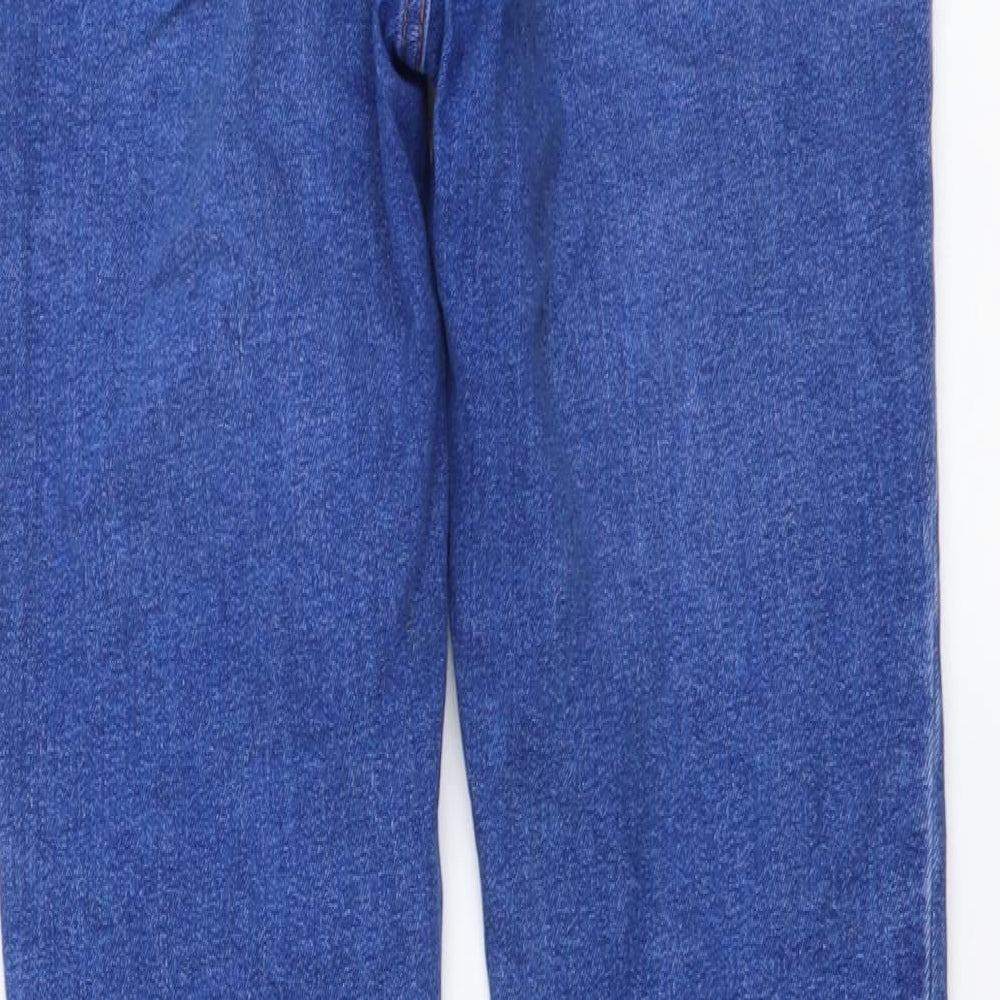 New Look Womens Blue Cotton Skinny Jeans Size 6 L26 in Regular Button