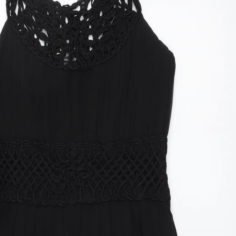 FOREVER 21 Womens Black Polyester A-Line Size S Round Neck Pullover