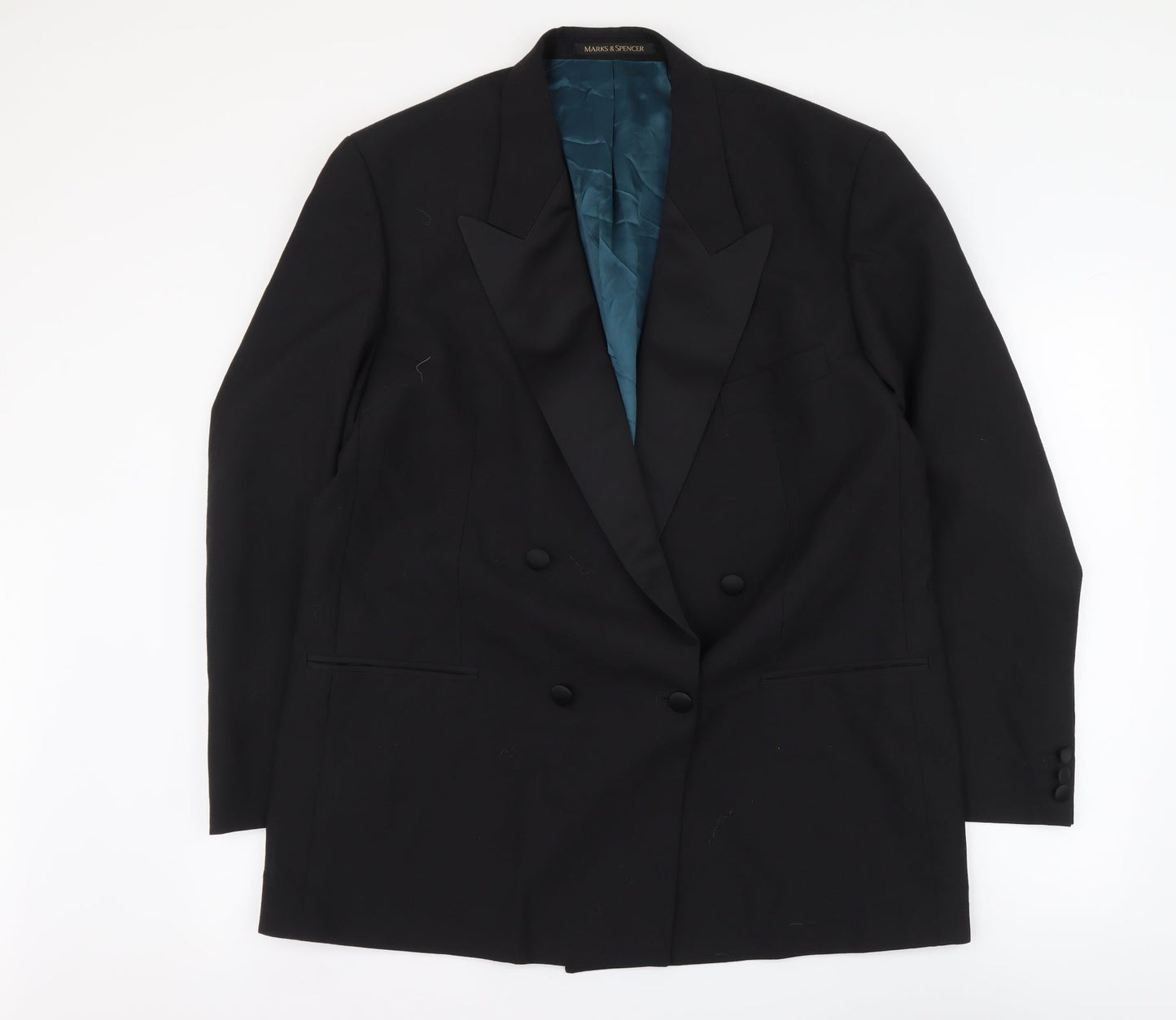 Mens UK Size M Marks and Spencer Regular Black Suit Jacket