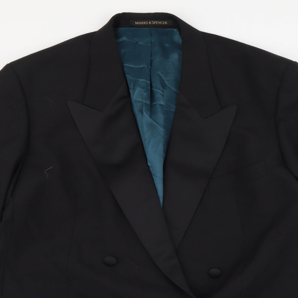 Mens UK Size M Marks and Spencer Regular Black Suit Jacket