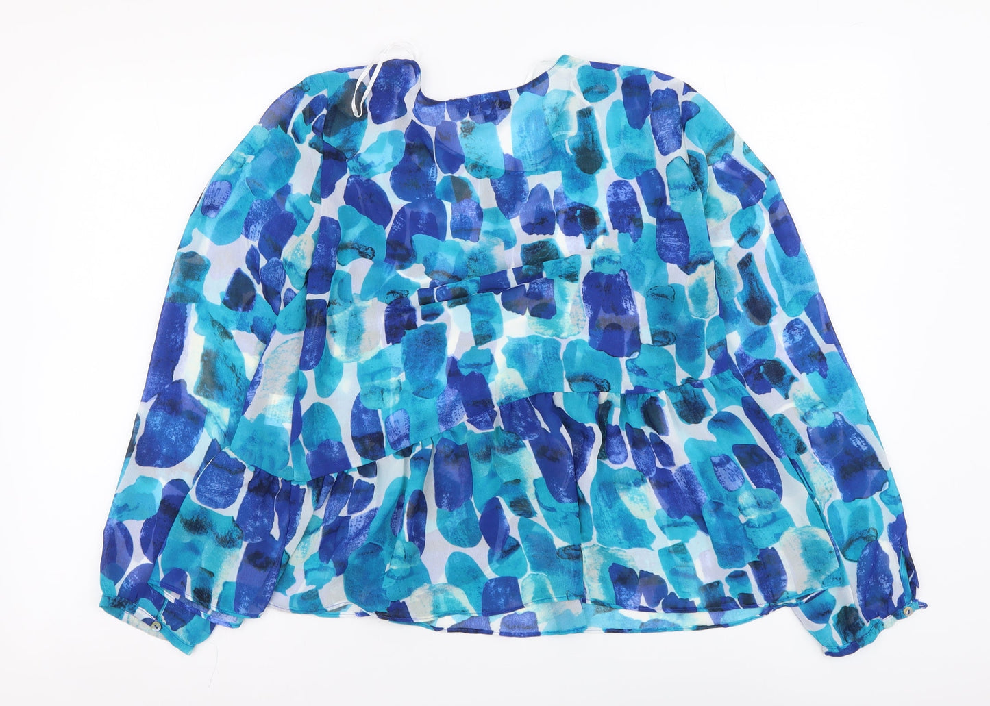 Womens UK Size 10 OPUS Blue Basic Blouse
