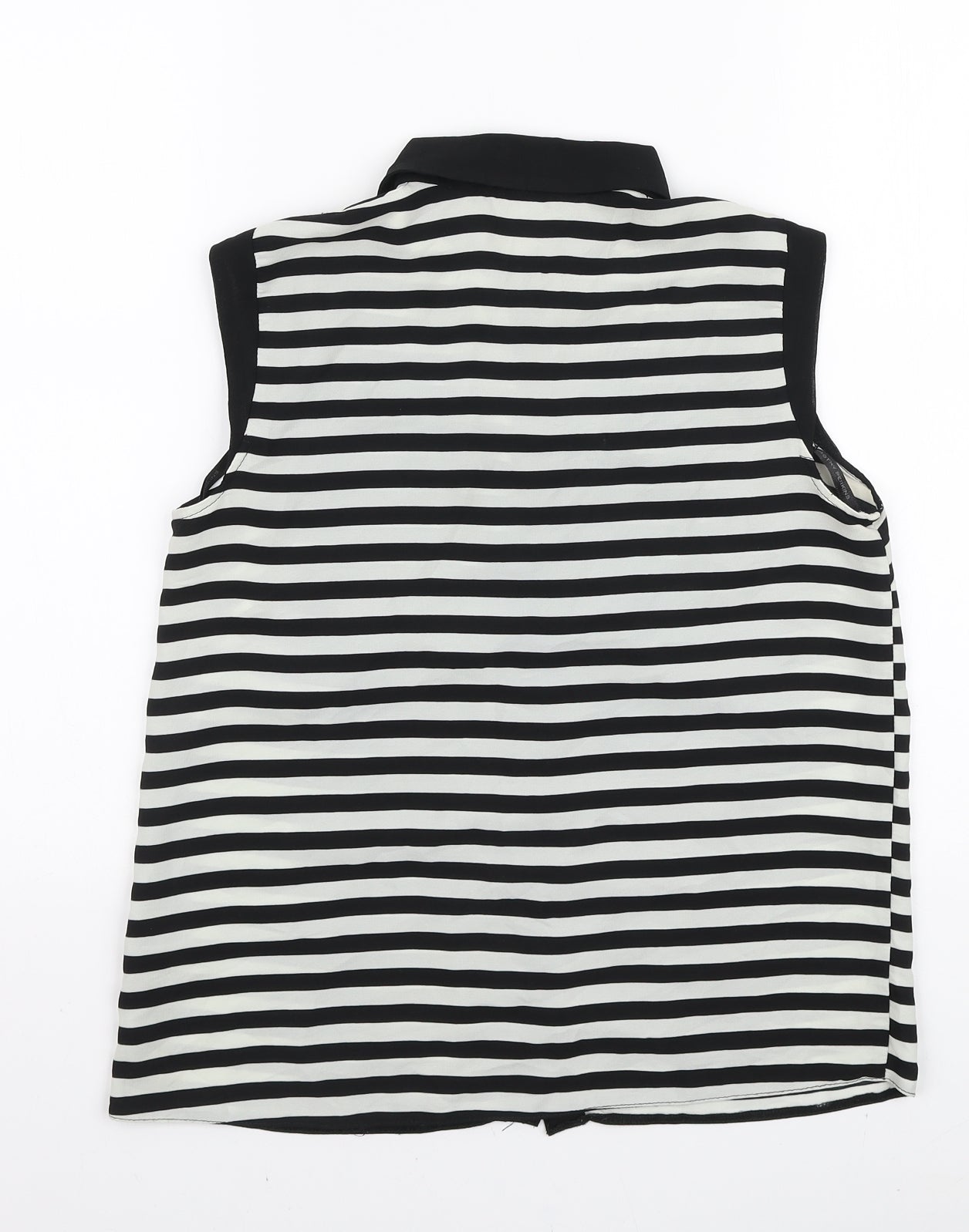 Womens UK Size 8 Dorothy Perkins Black Basic Button-Up