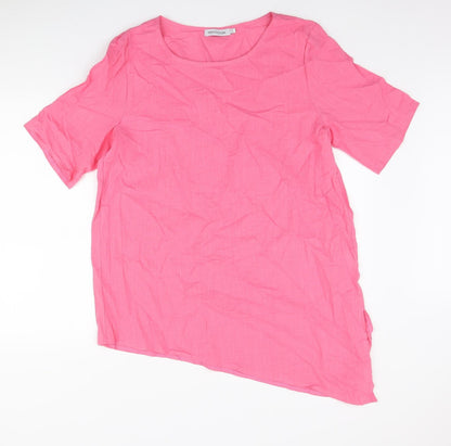 Womens UK Size L MissLook Pink Basic T-Shirt
