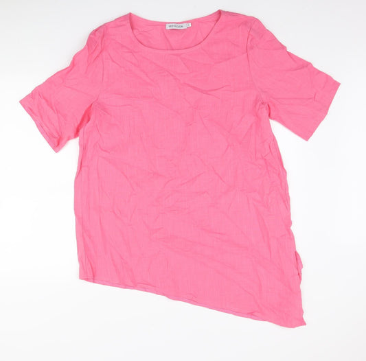Womens UK Size L MissLook Pink Basic T-Shirt
