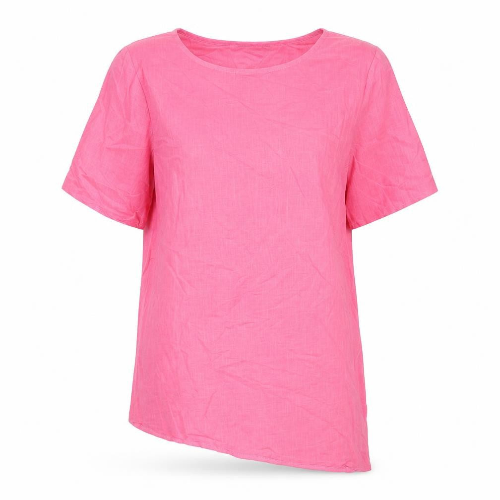 Womens UK Size L MissLook Pink Basic T-Shirt