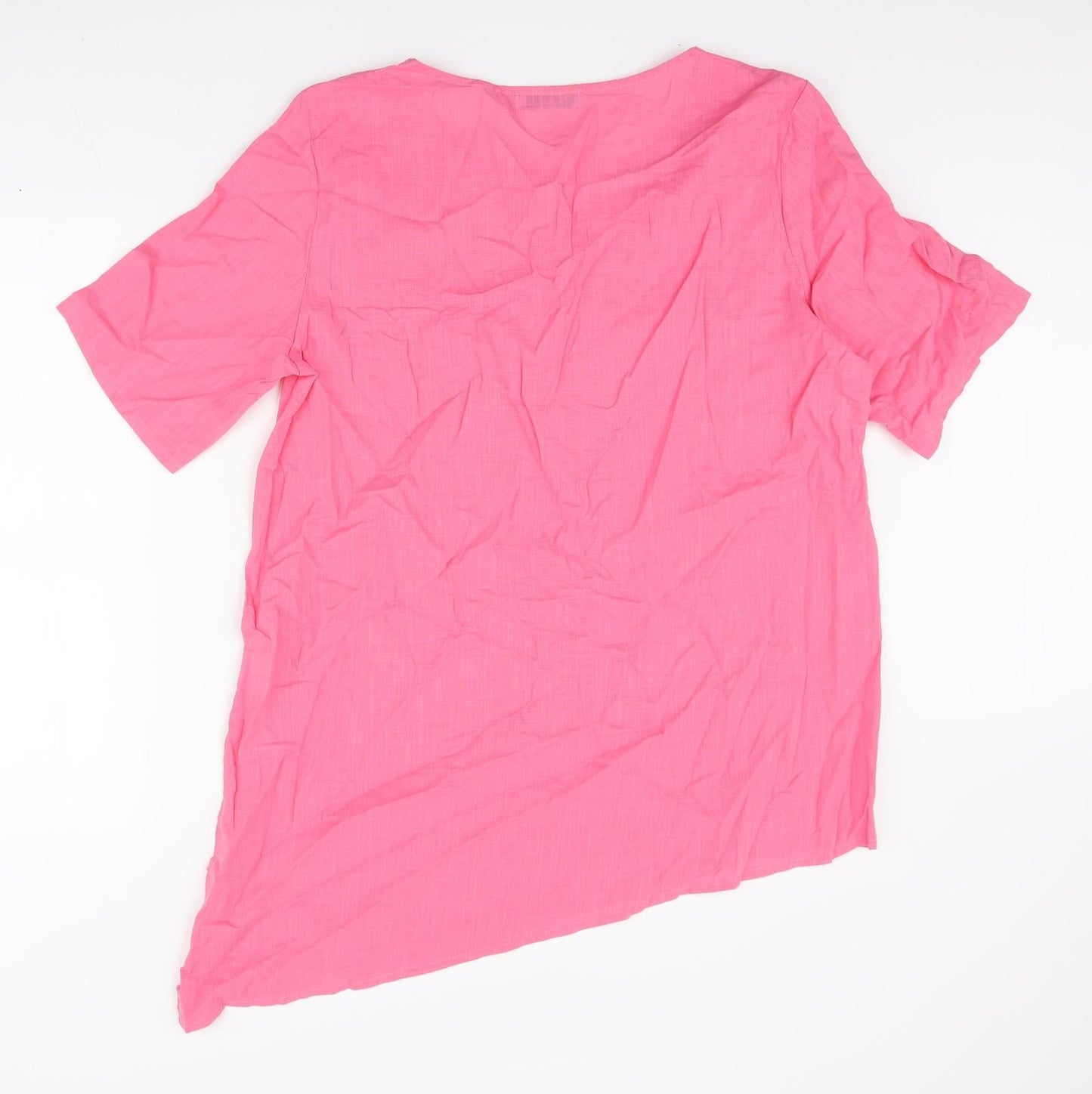Womens UK Size L MissLook Pink Basic T-Shirt