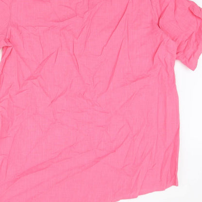 Womens UK Size L MissLook Pink Basic T-Shirt
