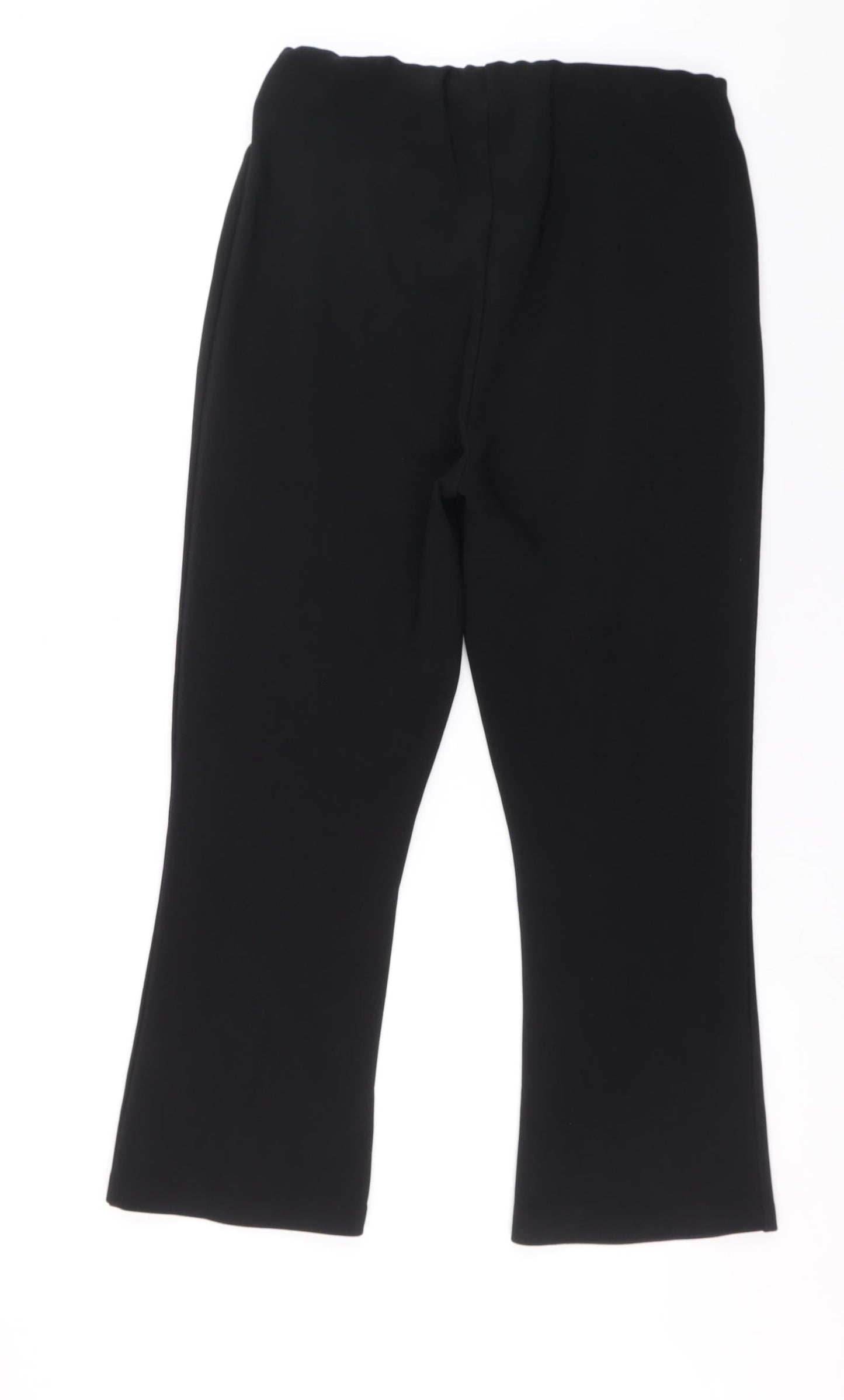 Womens UK Size 14 Preworn Regular Fit  Black Trousers