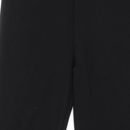 Womens UK Size 14 Preworn Regular Fit  Black Trousers