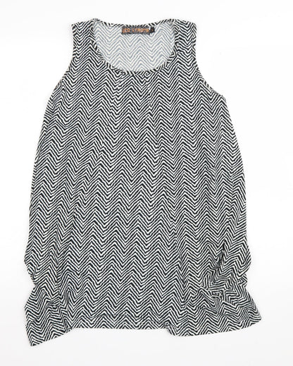 Womens UK Size S QED London White Basic Tank