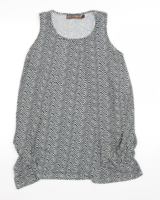 Womens UK Size S QED London White Basic Tank