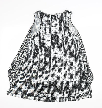 Womens UK Size S QED London White Basic Tank