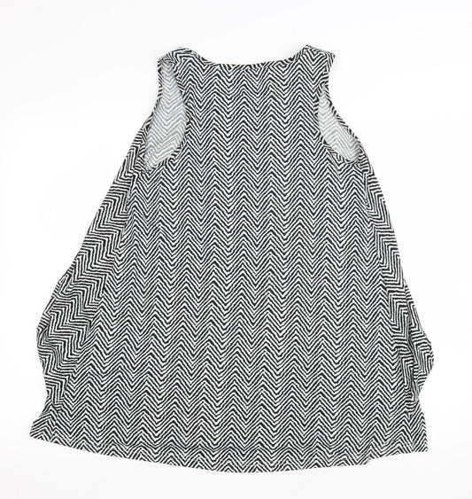 Womens UK Size S QED London White Basic Tank