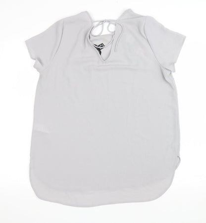 Womens UK Size 14 New Look Grey Basic T-Shirt