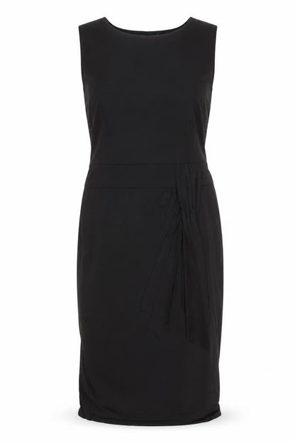 Bonmarché Womens Black Polyester Pencil Dress Size 10 Boat Neck Pullover