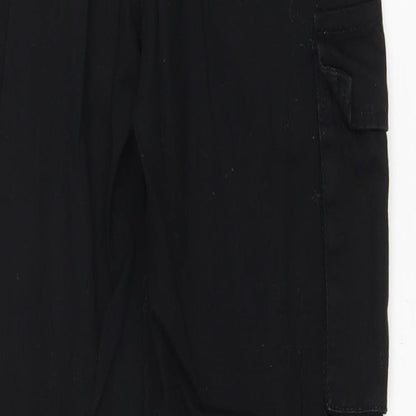 Misguided Womens Black Cotton Tapered Jeans Size 6 L28 in Regular Zip