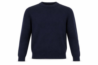 Oasis Mens Blue Round Neck Polyamide Pullover Jumper Size S