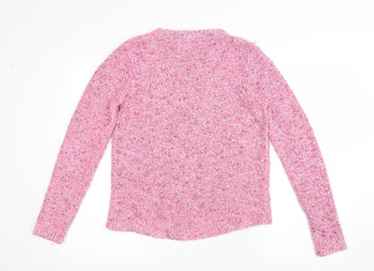 Womens UK Size 12 Debenhams Pink Pullover Jumper