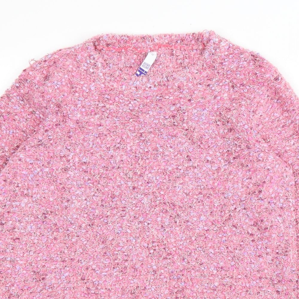 Womens UK Size 12 Debenhams Pink Pullover Jumper