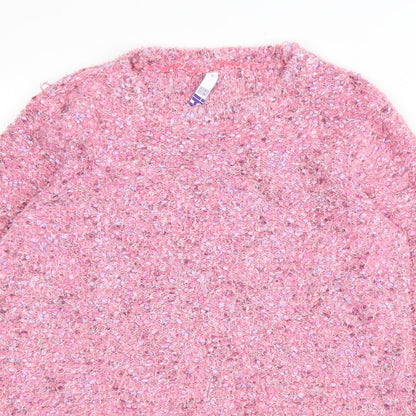 Womens UK Size 12 Debenhams Pink Pullover Jumper