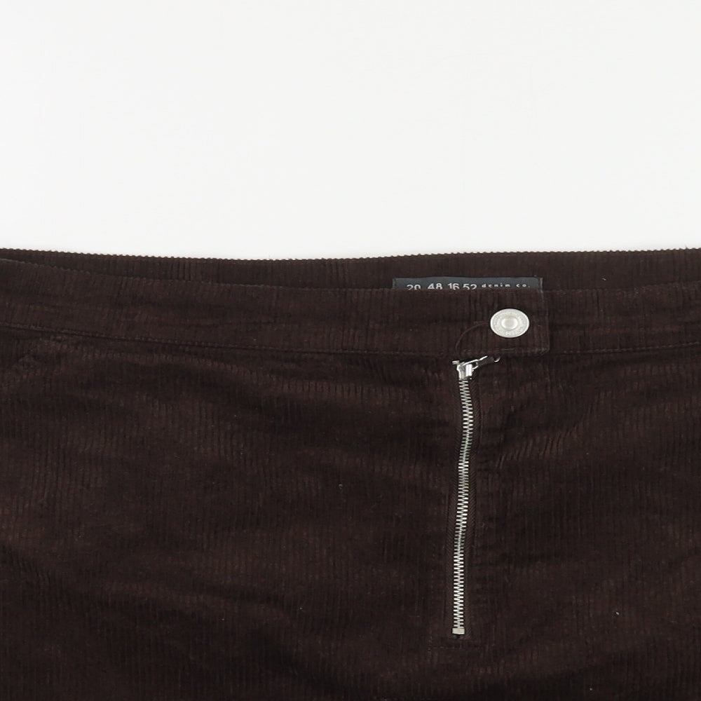Womens UK Size 20 Denim & Co. Maxi Corduroy Skirt