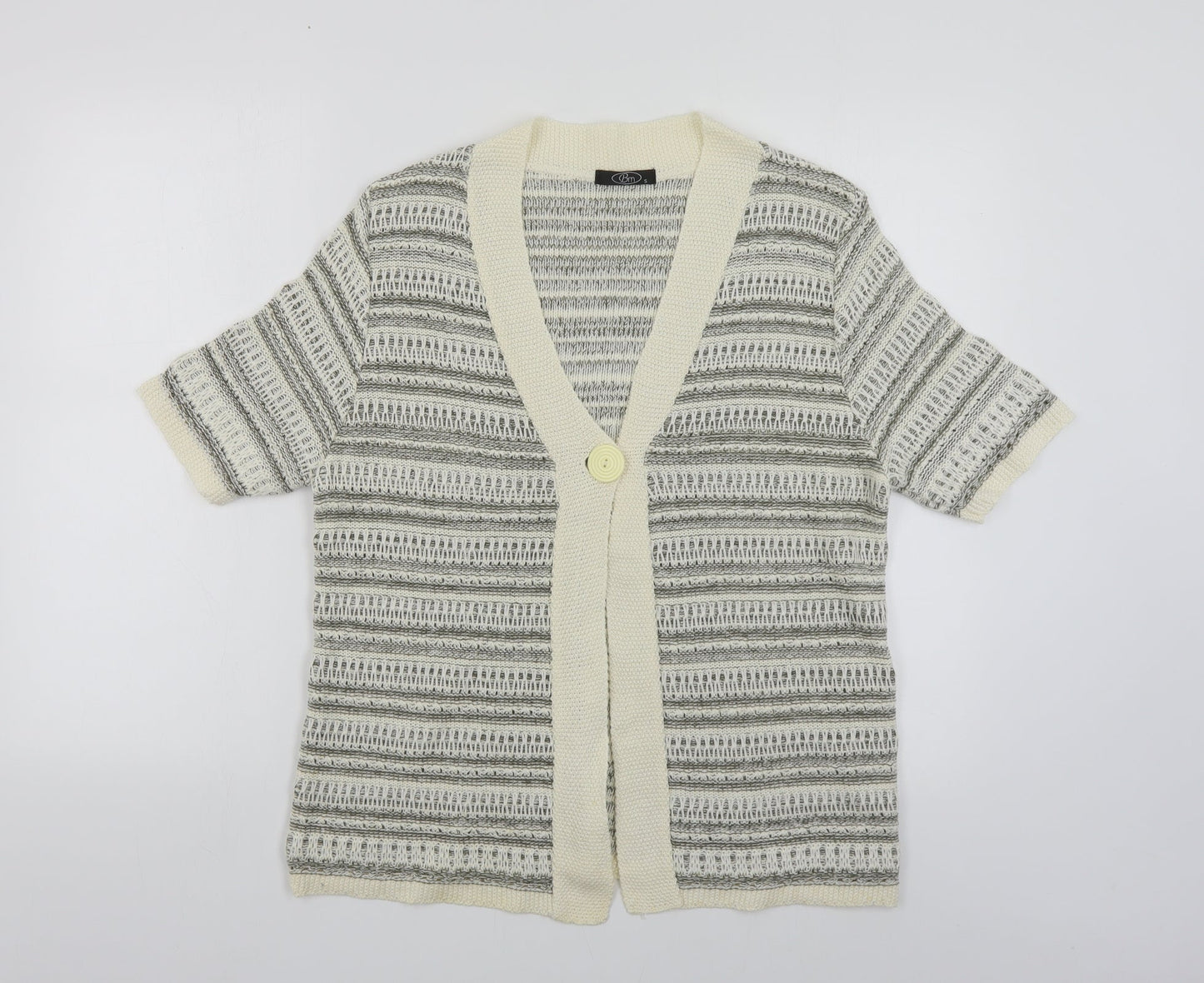 Womens UK Size S Bonmarché Beige Cardigan Jumper