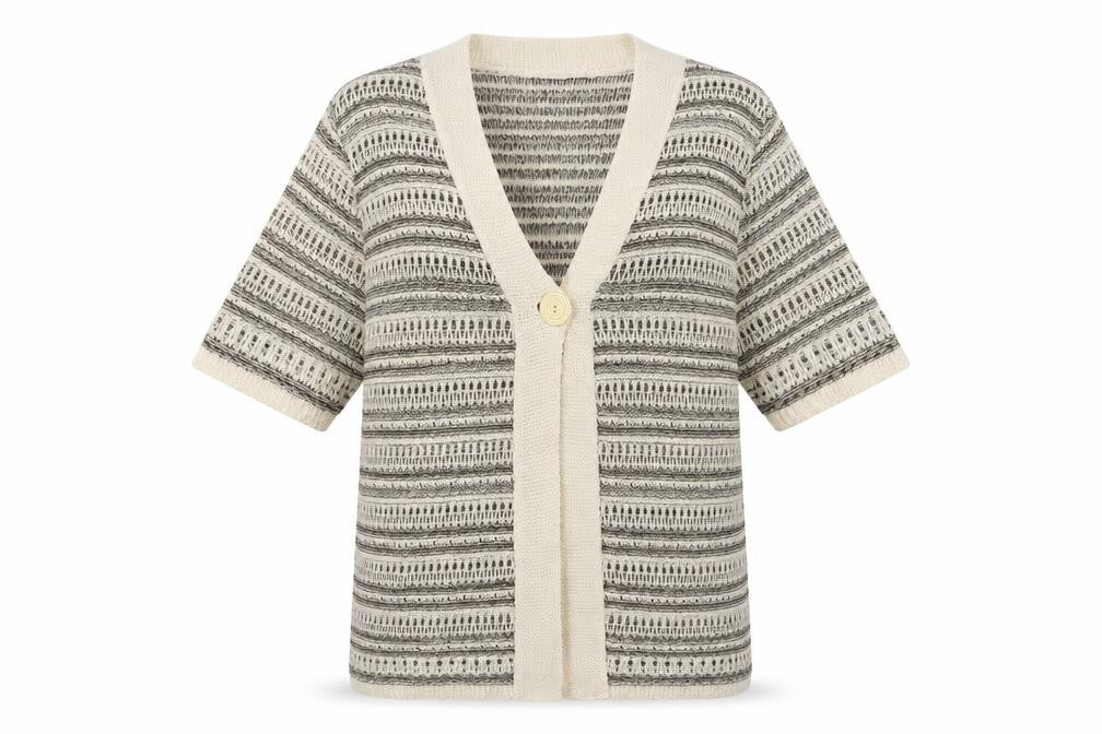 Womens UK Size S Bonmarché Beige Cardigan Jumper
