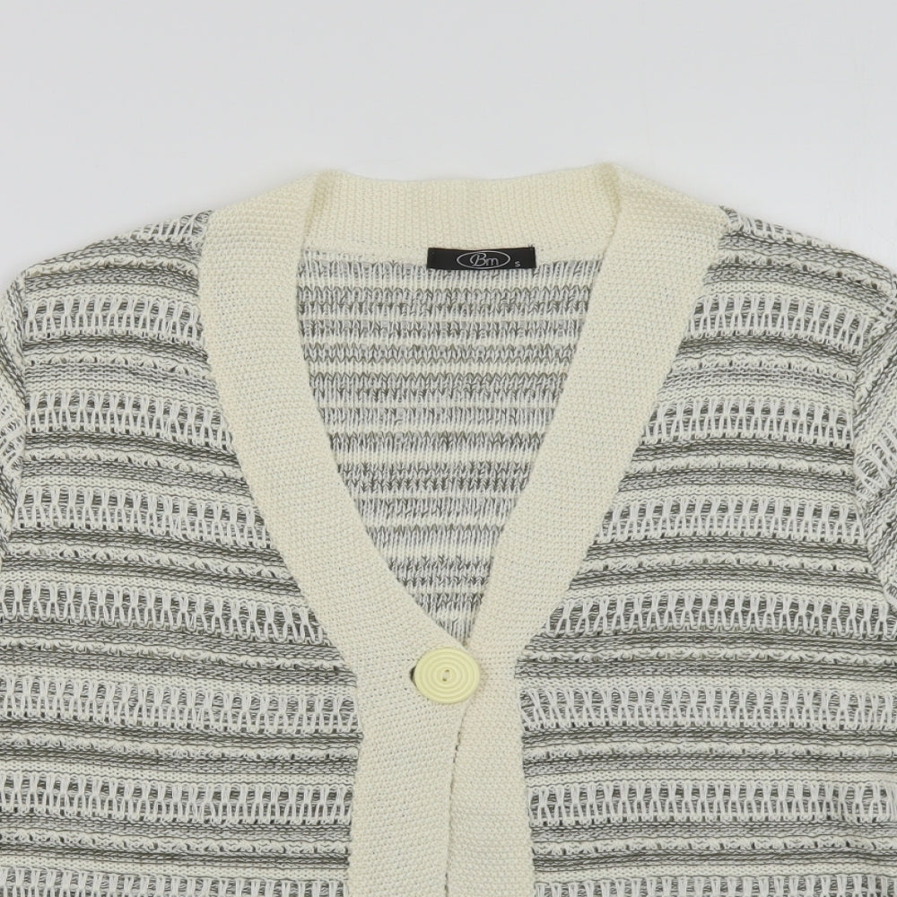 Womens UK Size S Bonmarché Beige Cardigan Jumper