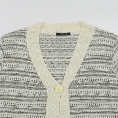 Womens UK Size S Bonmarché Beige Cardigan Jumper