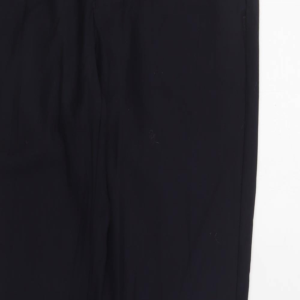 Mens UK Size 34 in Cedar Wood State Regular Fit Dress Pants Blue Trousers