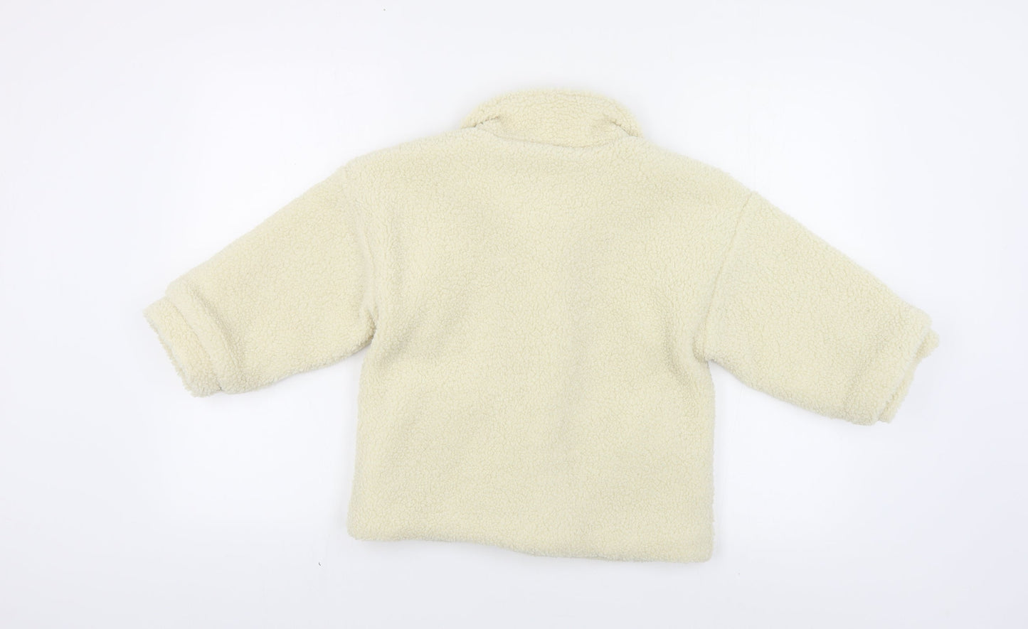 FHW Girls Ivory Basic Jacket Jacket Size 9 Years Button