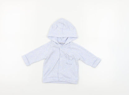 Watch Me Grow Baby Blue Basic Jacket Jacket Size 3-6 Months Snap - Dinosaur